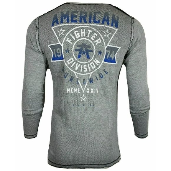 AMERICAN FIGHTER Men's REVERSIBLE THERMAL SILVER LAKE Athletic Biker - Picture 4 of 10